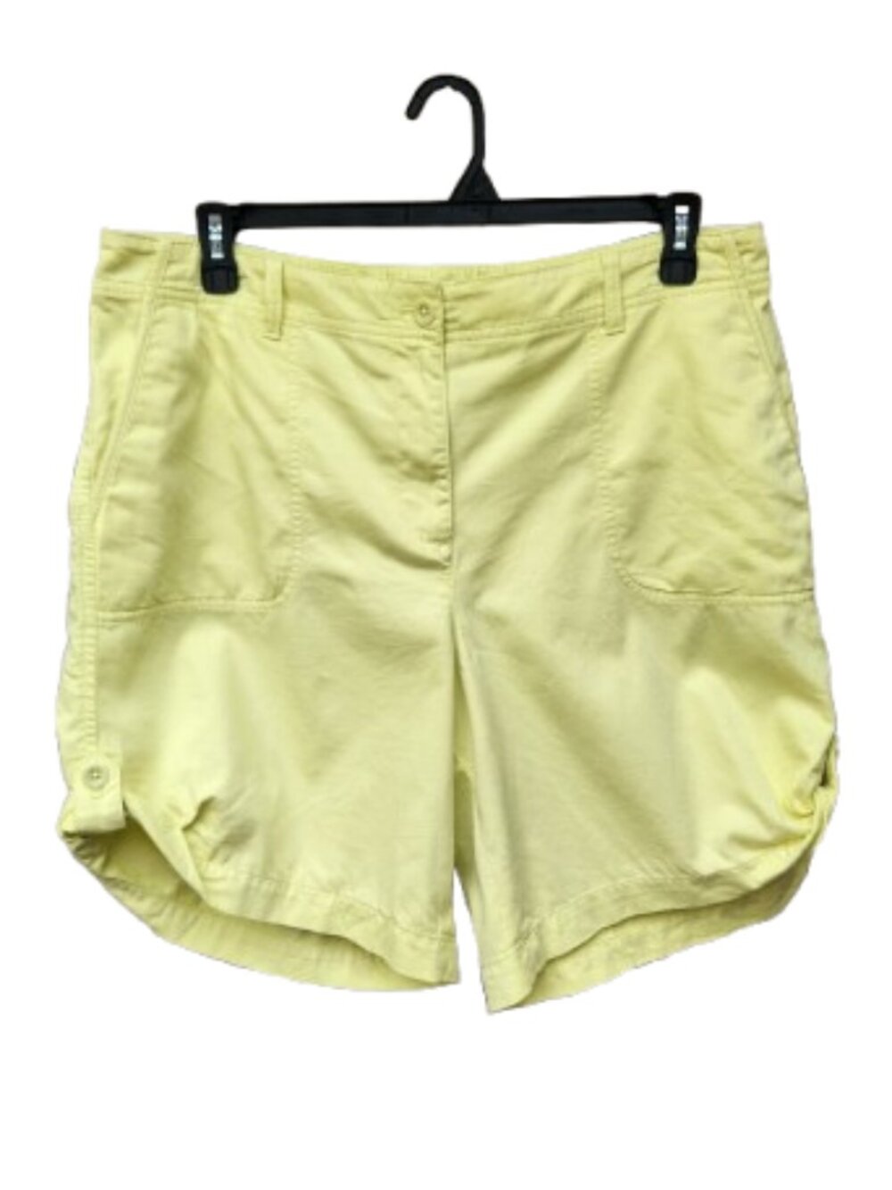 Talbots Yellow Casual Shorts Cotton Blend Solid 4-Pocket
